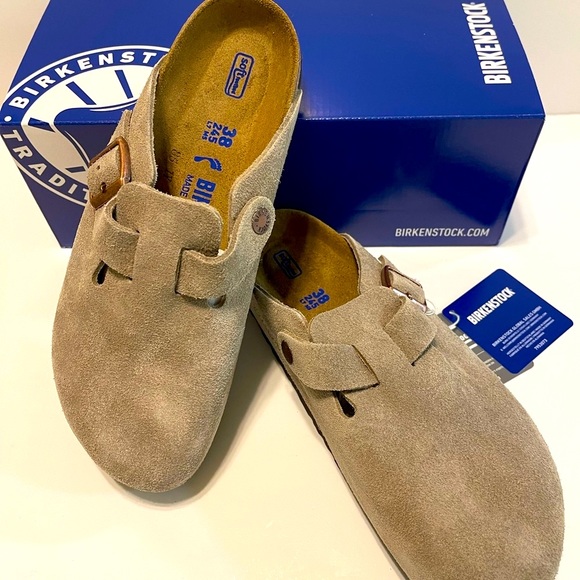 Birkenstock Boston suede taupe size EU 36N. All New in Box. - Picture 3 of 7
